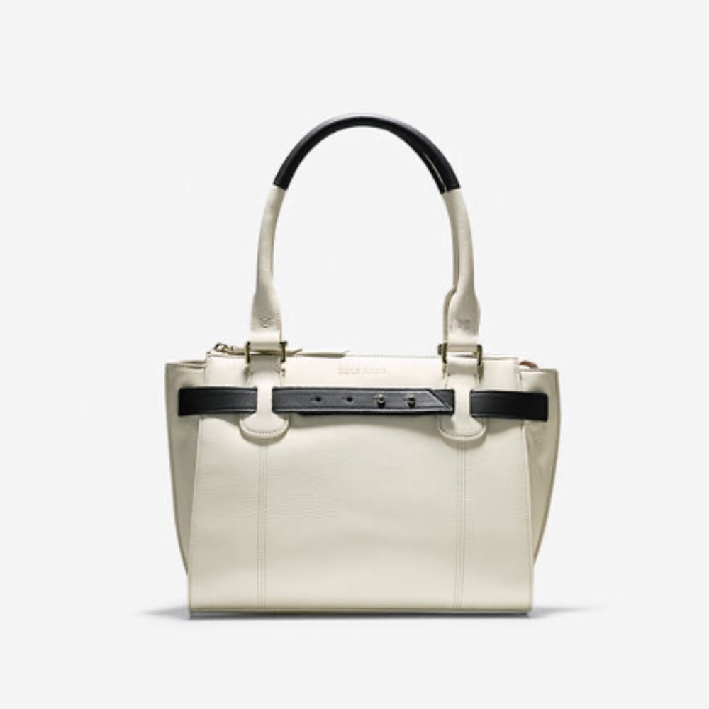 COLE HAAN TOTE BAG WHITE